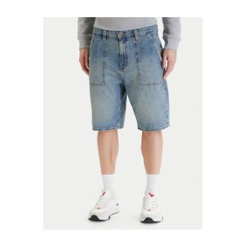 Blugi barbati -  fermoar - albastru - bumbac - 31 - Albastru