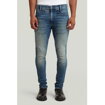 Blugi skinny cu aspect decolorat - Albastru prafuit