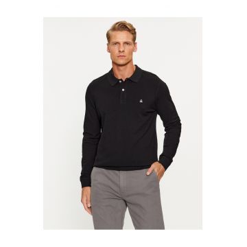 Bluza polo barbati  negru - bumbac - Negru