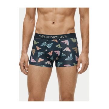 Boxeri Emporio Armani din poliester reciclat - Bleumarin