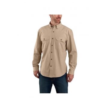 Camasa barbati  Loose Chambray - bej - bumbac - croiala lejera - doua buzunare