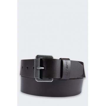 Curea  cu catarama cu rola - maro inchis