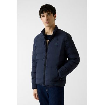 Geaca slim fit matlasata - Albastru ultramarin