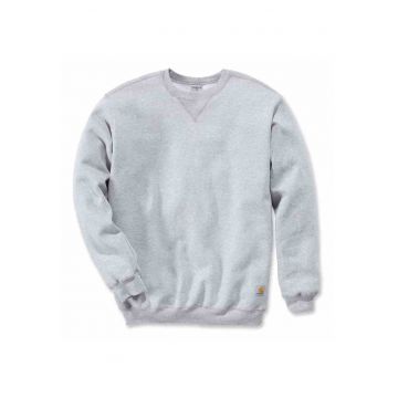 Hanorac barbati  Midweight Crewneck - gri melanj - bumbac/poliester - guler rotund - mansete si talie elastice