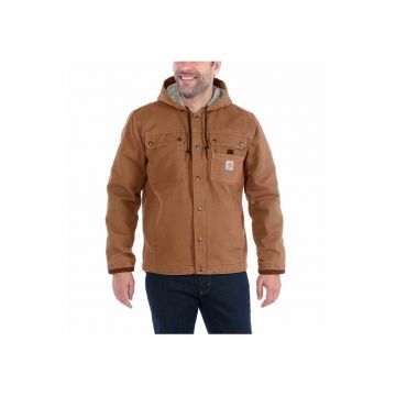 Jacheta barbati -  Bumbac/Lana/Nailon - Maro -