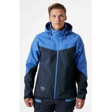 Jacheta barbati - Helly Hansen - Oxford - impermeabila - gluga detasabila - albastru - softshell -