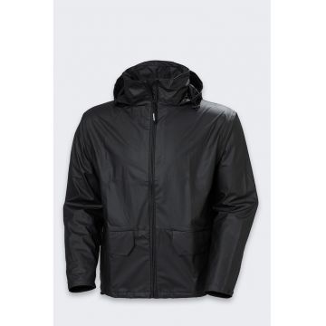 Jacheta de ploaie Helly Hansen Voss - impermeabila - respirabila - neagra - poliester