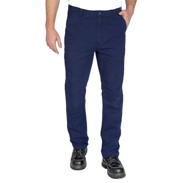 Pantaloni barbati  bumbac Rigby Straight Fit - bleumarin - Bleumarin