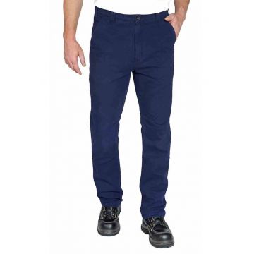 Pantaloni barbati  Rigby - bleumarin - bumbac/elastan - croiala dreapta -