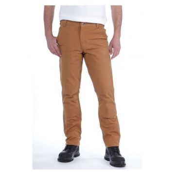 Pantaloni barbati Stretch Duck Double Front -  Bumbac/Spandex - Maro