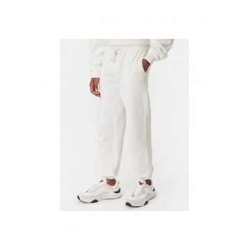 Pantaloni de trening barbati -  bumbac organic - alb -