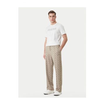 Pantaloni de trening barbati -  poliester - bej -