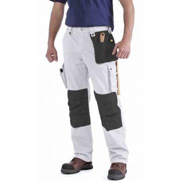 Pantaloni pentru barbati -  Bumbac - Alb/Negru - W32/L32