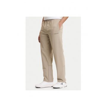 Pantaloni sport barbati -  bumbac - bej - 95% bumbac - 5% elastan