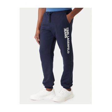 Pantaloni trening barbati -  bumbac/poliester - bleumarin