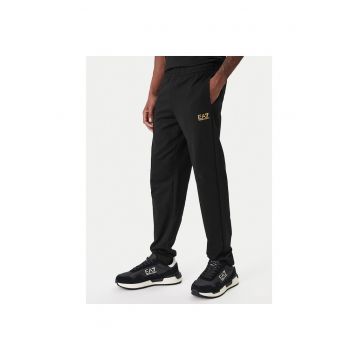 Pantaloni trening barbati -  din bumbac - negru
