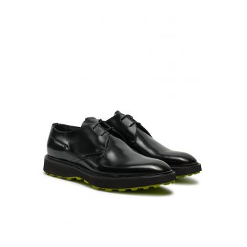 Pantofi barbati -  negru - piele -