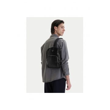 Rucsac  negru - piele ecologica - One Size INTL