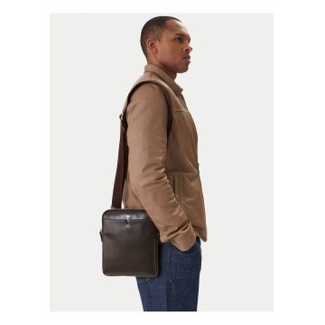 Saszetka barbati -  piele naturala - maro - One Size INTL