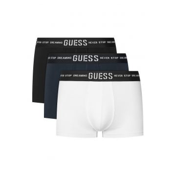 Set 3 perechi boxeri barbati -  bumbac - alb - negru - bleumarin