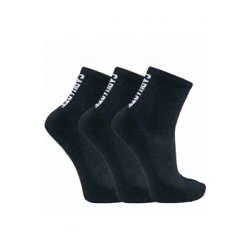 Set 3 perechi sosete barbati -  Poliester - Negru -