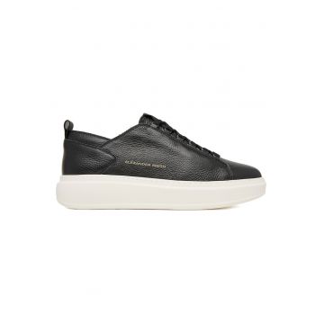 Tenisi barbati -  piele naturala - culoare negru