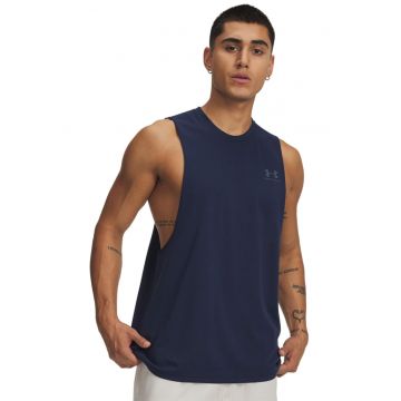 Top lejer cu logo - Bleumarin