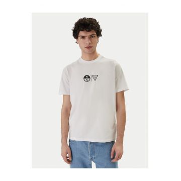 Tricou barbati -  alb - 95% bumbac organic