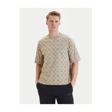 Tricou barbati -  bumbac - bej -