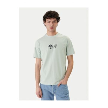 Tricou barbati -  bumbac organic - verde - 95% bumbac organic