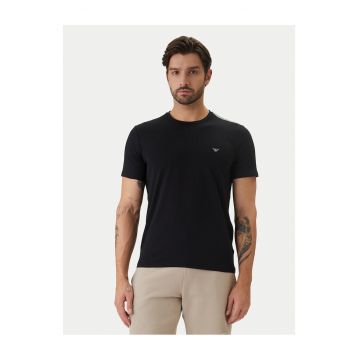Tricou barbati - Emporio Armani - bumbac - negru - 95% bumbac - 5% elastan - Negru