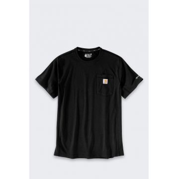 Tricou barbati  Force - material respirabil - cu buzunar - Negru