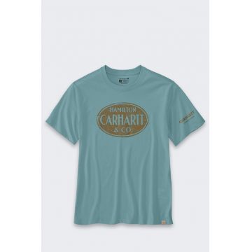 Tricou barbati  Hamilton Graphic - croiala lejera - albastru - bumbac si poliester