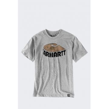 Tricou barbati  Heavyweight Camo C - gri heather - bumbac - editie limitata