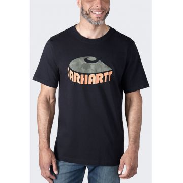 Tricou barbati  Heavyweight Camo - negru - material rezistent -