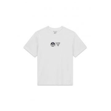 Tricou cu decolteu la baza gatului North Sails - Alb/Negru