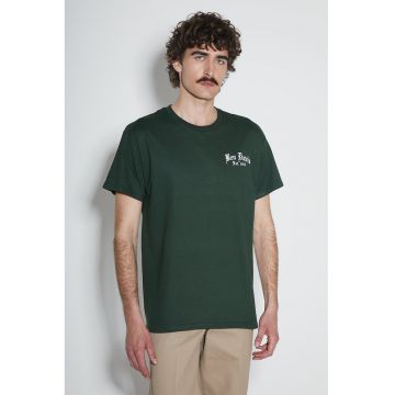 Tricou  Paisley - bumbac - croiala clasica - verde -