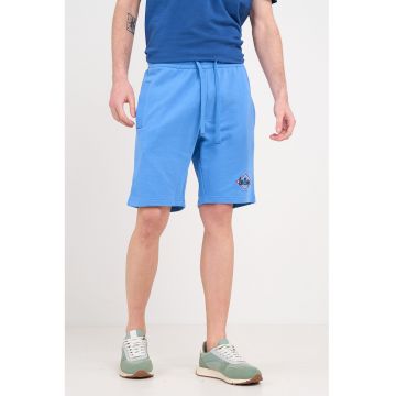 Bermude de trening cu talie ajustabila - Albastru deschis