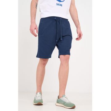 Bermude de trening cu talie ajustabila - Rosu/Bleumarin