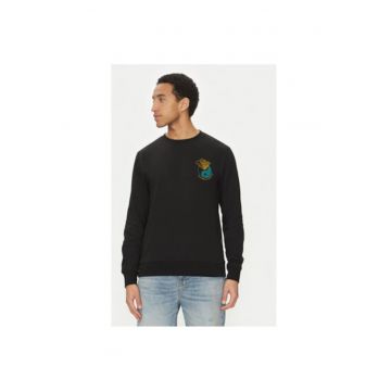 Bluza barbati  EQYFT05055-KVJ0 - Bumbac/Poliester - Negru - Negru