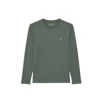 Bluza din bumbac cu maneci lungi - Verde