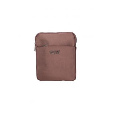 Geanta crossbody cu logo - Maro