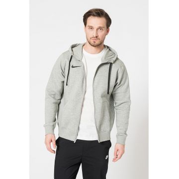 Hanorac cu fermoar si buzunare Park - Gri melange