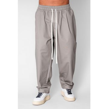 Pantalon lung drept cu buzunare Taupe 20986 - Bej inchis