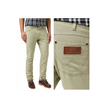 Pantaloni Barbati -  Greensboro - Regular Fit - Cu Fermoar - 5 Buzunare - Lungi - Bumbac - Verde - Albastru