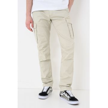 Pantaloni cargo regular fit - Maro nisip
