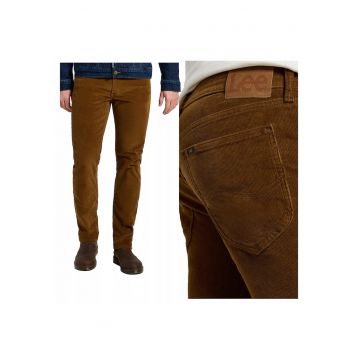 Pantaloni  Daren Zip Fly - 5 buzunare - bumbac - maro - Maro nisip