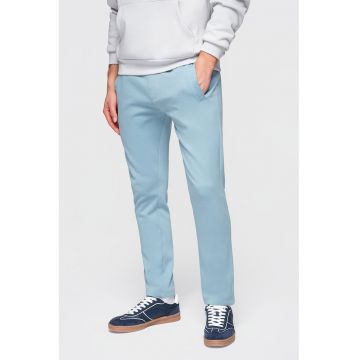 Pantaloni de trening din bumbac cu croiala conica Pabs - Albastru deschis