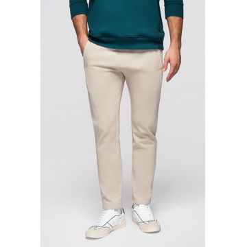 Pantaloni de trening din bumbac cu croiala conica Pabs - Grej