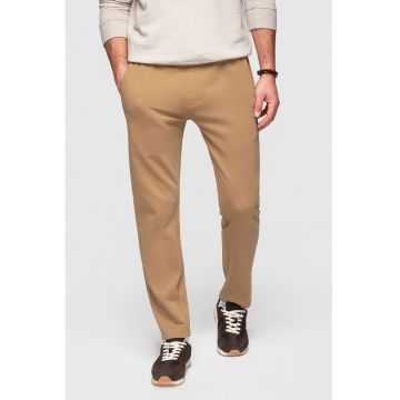 Pantaloni de trening din bumbac cu croiala conica Pabs - Maro camel